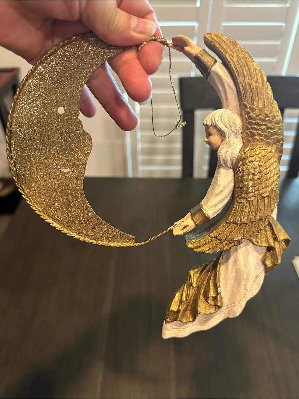 Vintage Roman Inc "Angel Lassos The Moon" Figurine #70091 - Retired